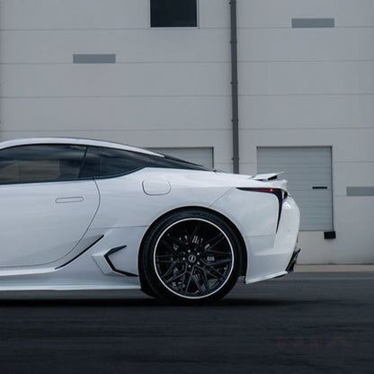 Lexus LC 500 NIA Rear Bumper Spat Splitter Extensions 2018-25