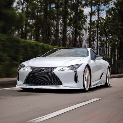 Lexus LC 500 NIA Full lip Body Kit 6pcs (Front Splitter, Side Skirt Rockers, Rear Apron Spats, Diffuser Bumper Extension) 2018-2025 in ABS