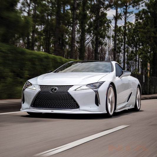 Lexus LC 500 NIA Full lip Body Kit 6pcs (Front Splitter, Side Skirt Rockers, Rear Apron Spats, Diffuser Bumper Extension) 2018-2025 in ABS