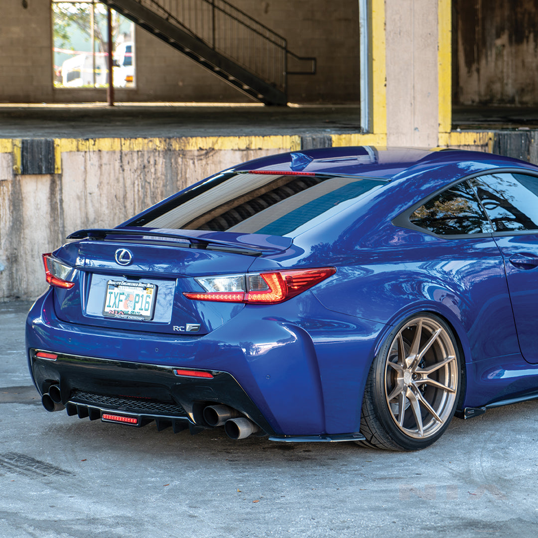 Lexus RC-F NIA Diffuser Rear Bumper Extension with brake light (2015-19 ...