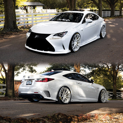 Lexus RC NIA (6pcs) Full Splitter Lip Body Kit + Rear Bumper Diffuser (2015-2018) w/ Optional Brake Light