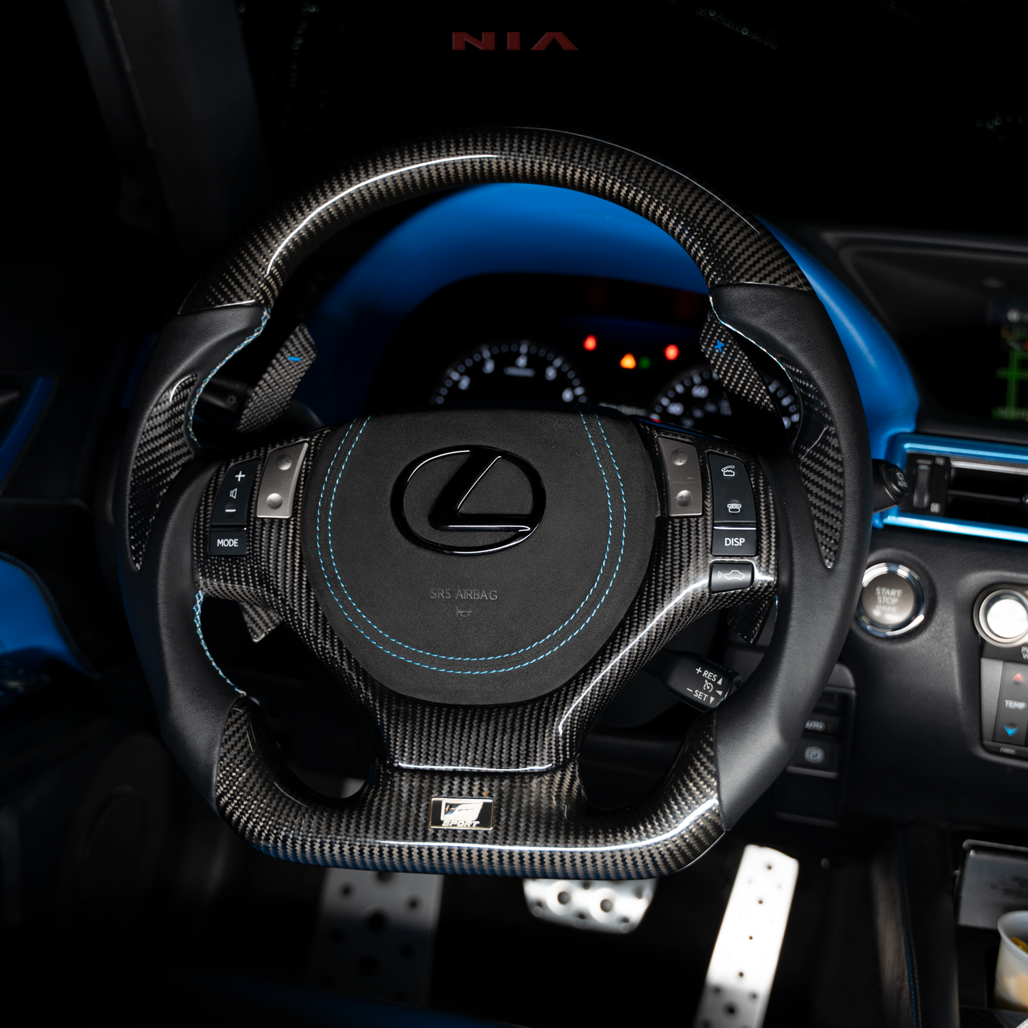 Lexus GS 2013-2015 Carbon Fiber Steering Wheel With Inserts