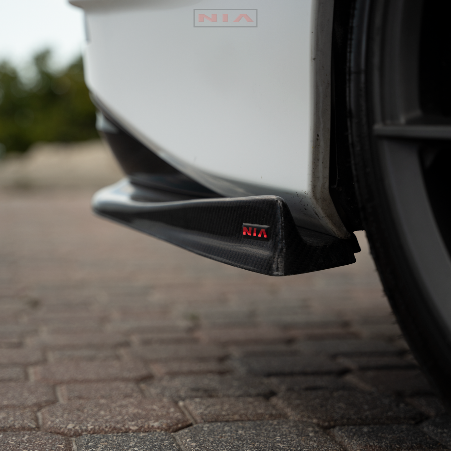 Lexus GS-F NIA Full Splitter Lip Kit + Bumper Extension w/ Optional Brake Light (Front, Sides, Rears, Diffuser)(2016-20)
