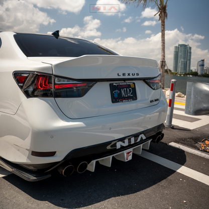 Lexus GS-F NIA Diffuser Bumper Extension w/ Optional Brake Light (2016-20)