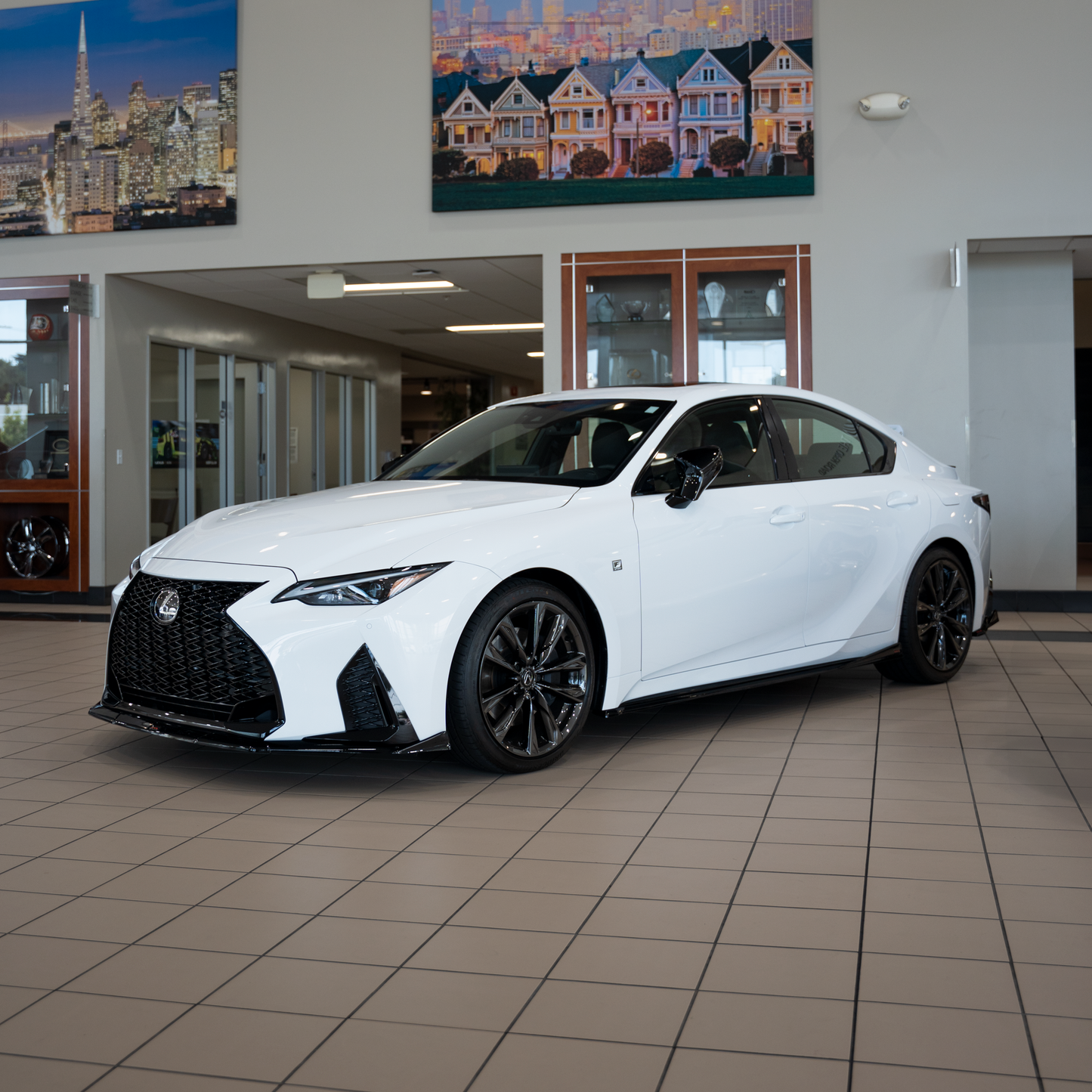 Lexus IS300 IS350 F-Sport Full Aero Splitter Lip Body Kit 5pcs (Front, Sides, Rears) 2021-2025