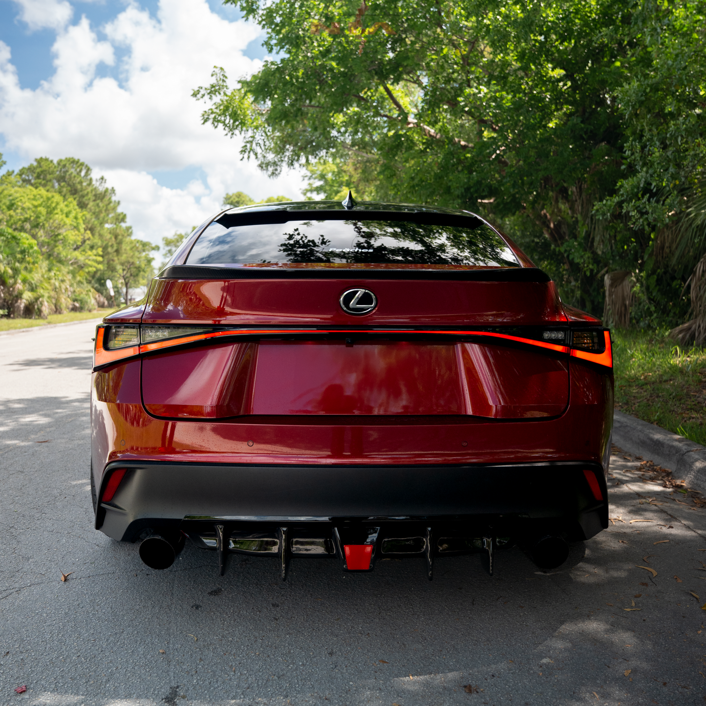 Lexus IS300 IS350 Diffuser Bumper Extension 2021-25 w/ Optional Brake Light