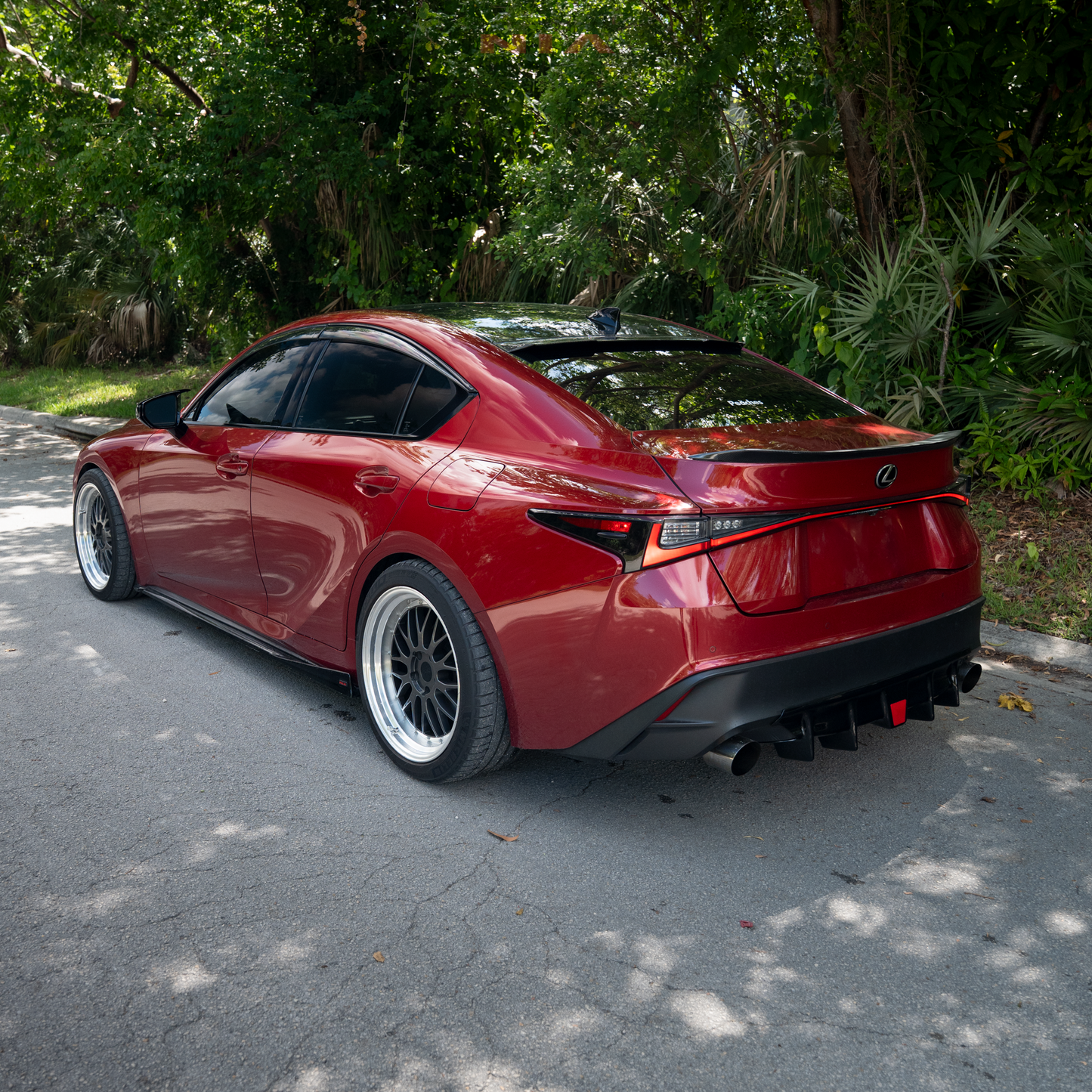 Lexus IS300 IS350 Diffuser Bumper Extension 2021-25 w/ Optional Brake Light