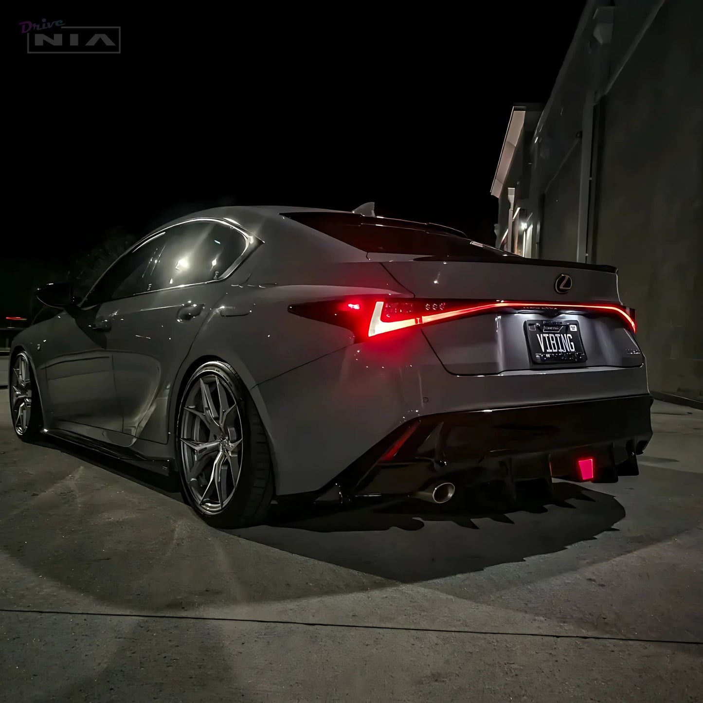 Lexus IS300 IS350 F Sport 2021-2025 Full Kit + Rear Bumper Extension w/ Optional Brake Light 6pcs (Front, Sides, Rears, & Diffuser)