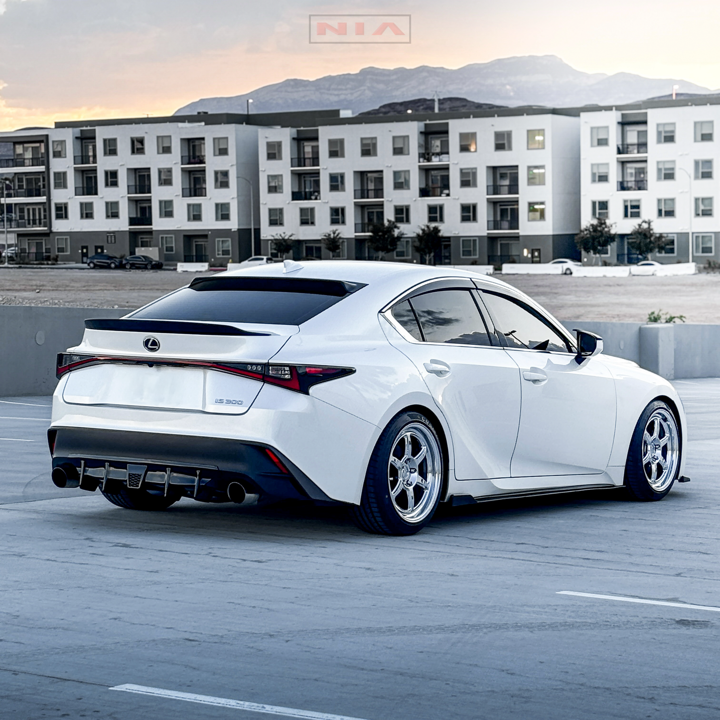 Lexus IS300 IS350 Diffuser Bumper Extension 2021-25 w/ Optional Brake Light