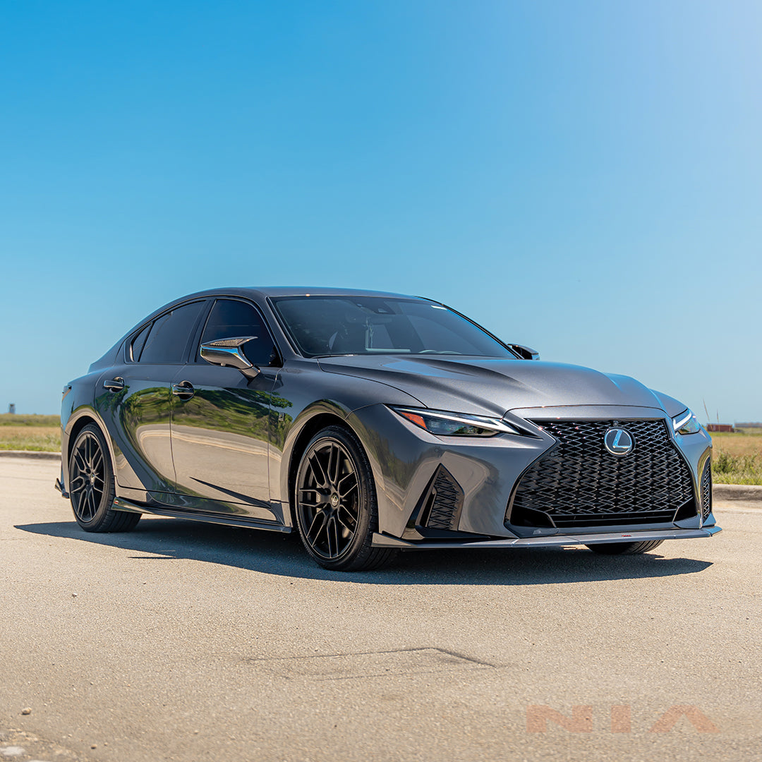Lexus IS 500 NIA Front Lip Splitter Bodykit 2022-2025 in ABS or Carbon Fiber