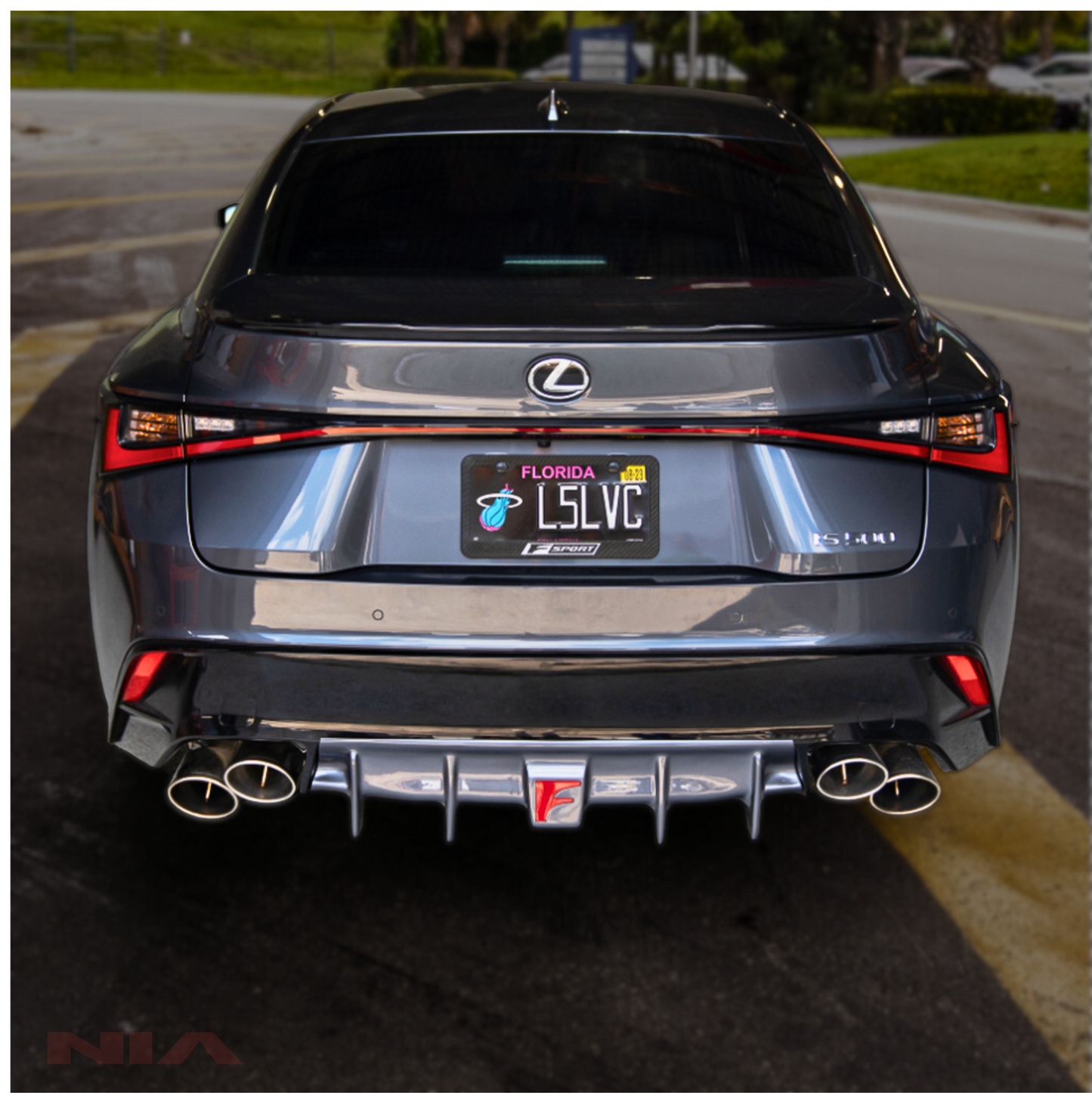 Lexus IS 500 NIA Diffuser Bumper Extension w/ Optional Brake Light 2022-2025