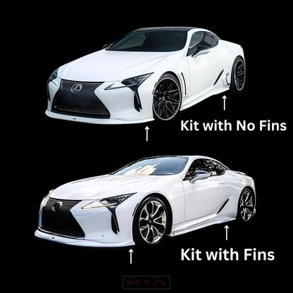 Lexus LC 500 Full NIA Splitter Lip Body Kit 2018-25 (5pcs)