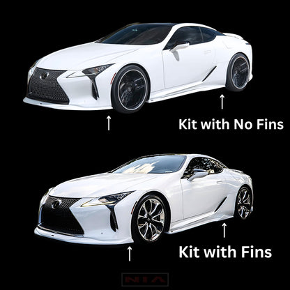 Lexus LC 500 Full NIA Splitter Lip Body Kit+Spoiler 2018-25 (6 pcs) (*Spoiler Is NOT Compatible with Convertibles)