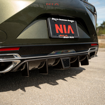 Lexus LC 500 NIA Full lip Body Kit 6pcs (Front Splitter, Side Skirt Rockers, Rear Apron Spats, Diffuser Bumper Extension) 2018-2025 in ABS