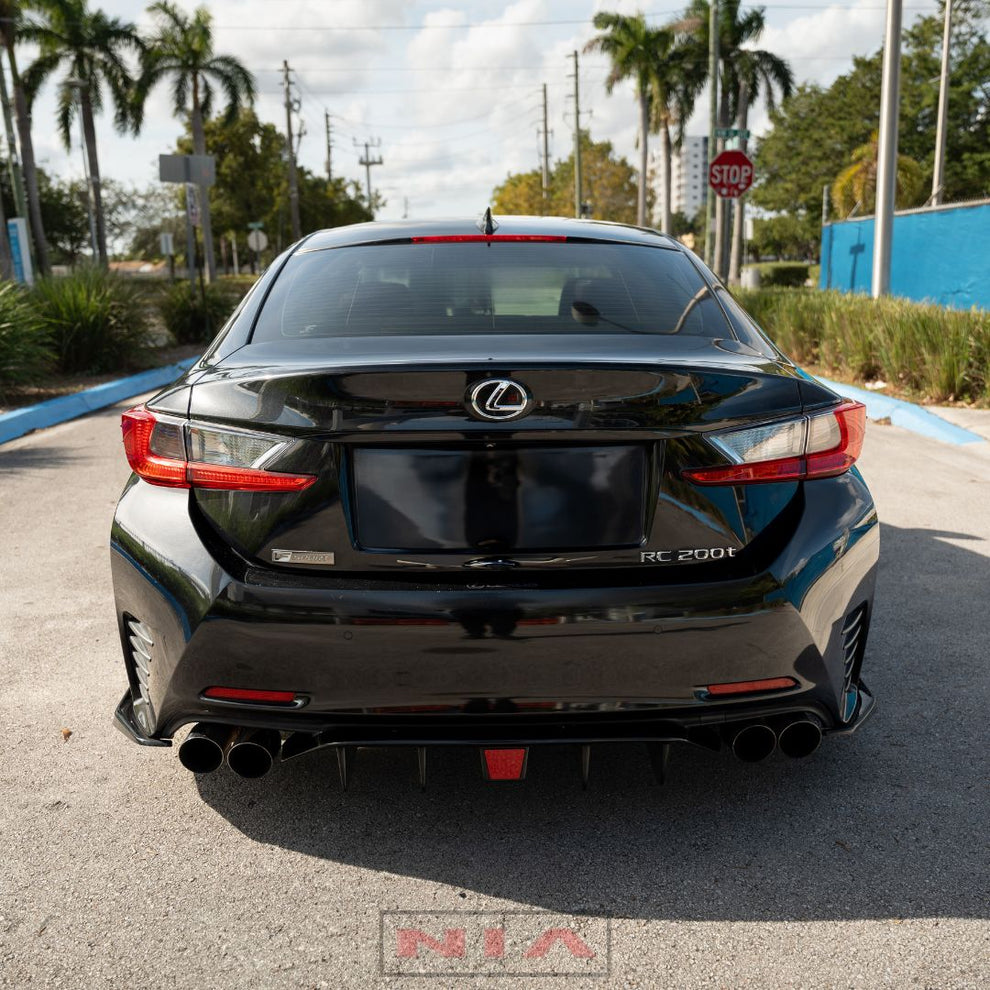 Lexus RC F-Sport, Base Model NIA Rear Diffuser Lip Bumper Extension 20 ...