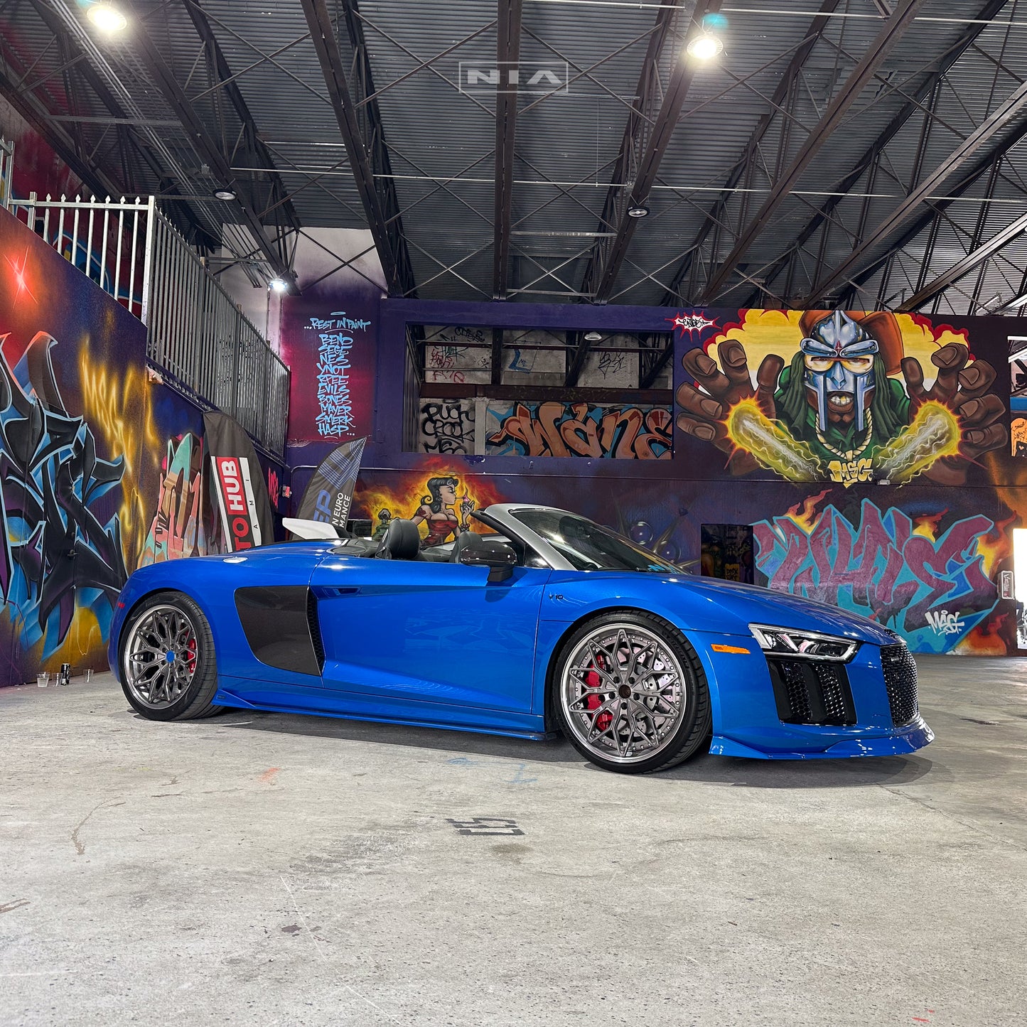 Audi R8 NIA Front Splitter Lip 2015-2019 in Carbon Fiber or ABS