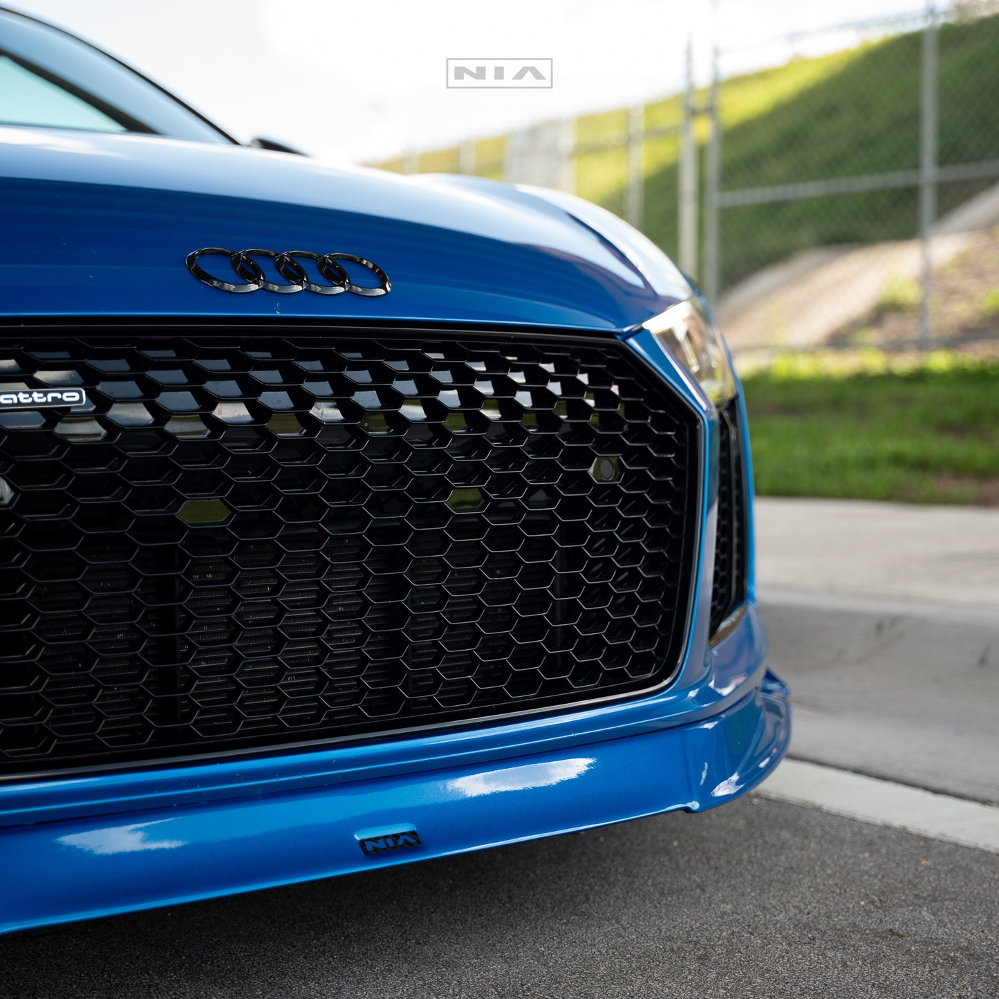 Audi R8 NIA Front Splitter Lip 2015-2019 in Carbon Fiber or ABS
