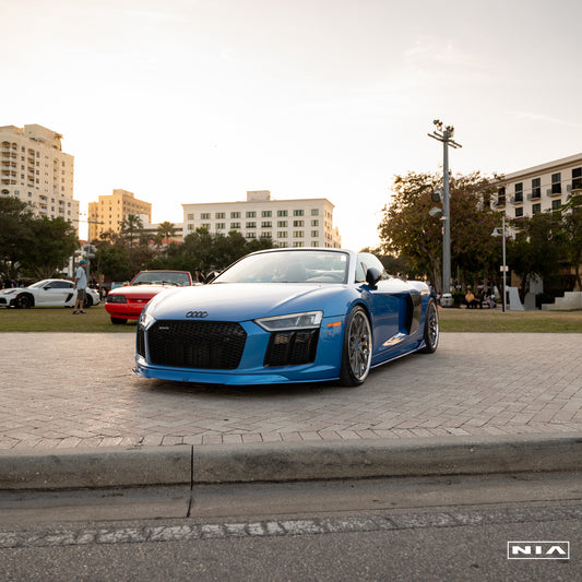 Audi R8 NIA Front Splitter Lip 2015-2019 in Carbon Fiber or ABS