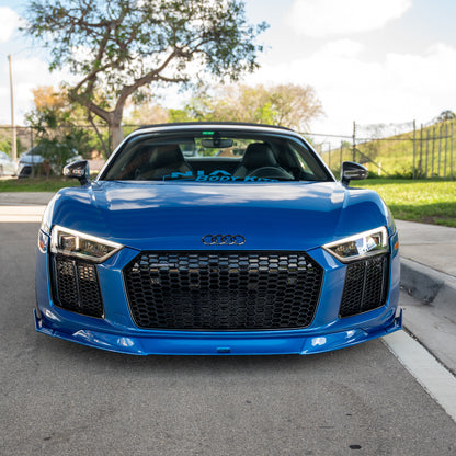Audi R8 NIA Front Splitter Lip 2015-2019 in Carbon Fiber or ABS