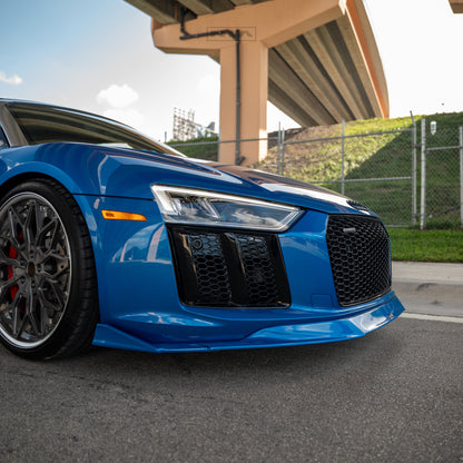 Audi R8 NIA Front Splitter Lip 2015-2019 in Carbon Fiber or ABS
