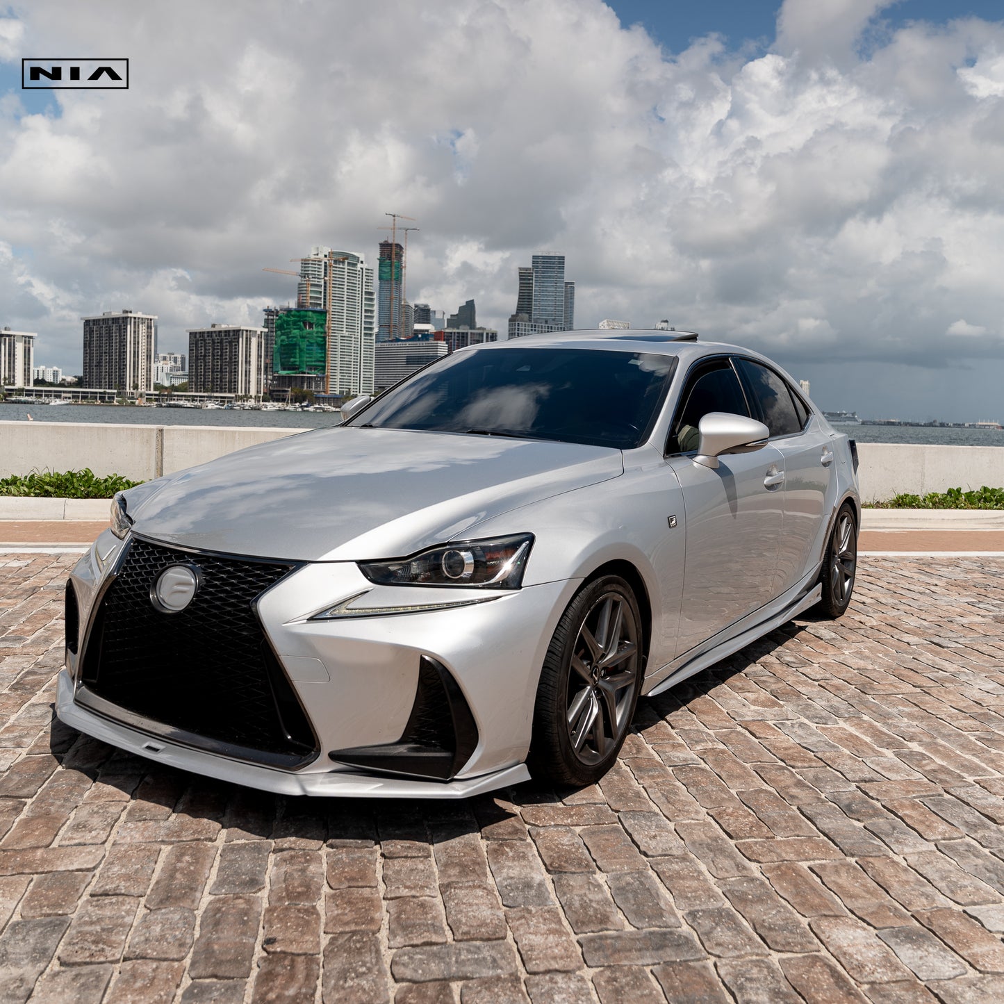 Lexus IS Base Model, F-Sport NIA Front Splitter Lip body kit 2017-2020 in ABS