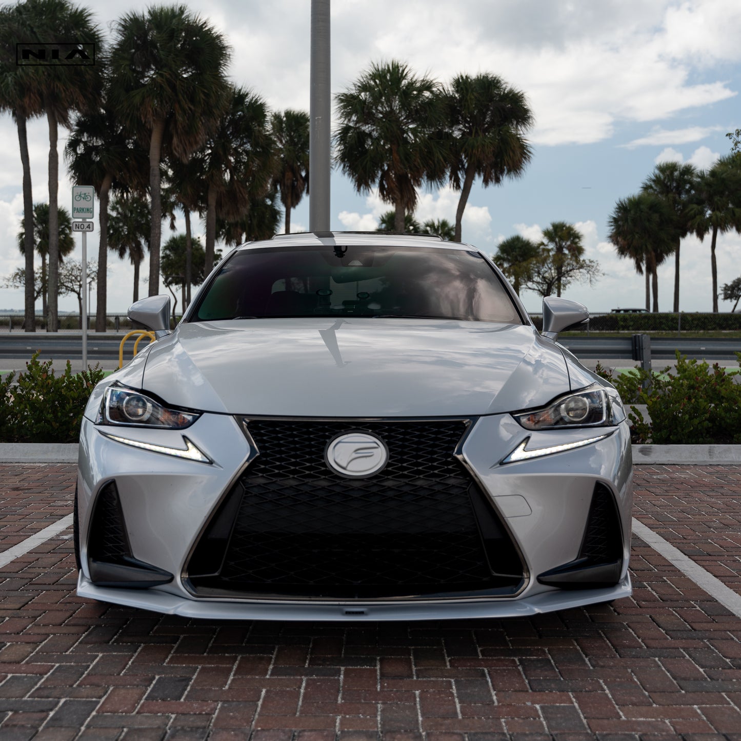 Lexus IS Base Model, F-Sport NIA Front Splitter Lip body kit 2017-2020 in ABS