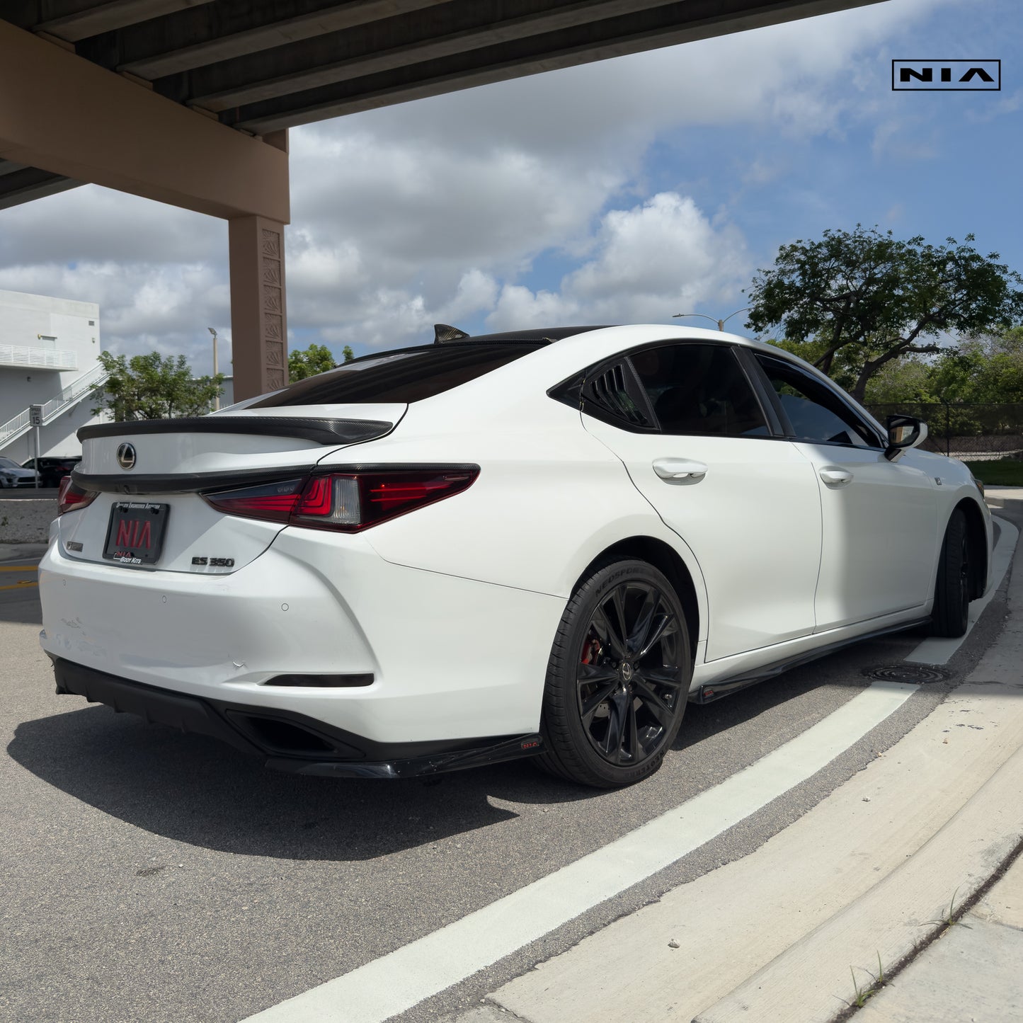 Lexus ES Base Model, F-Sport NIA Side Skirts Lip bodykit 2019-2025 in ABS