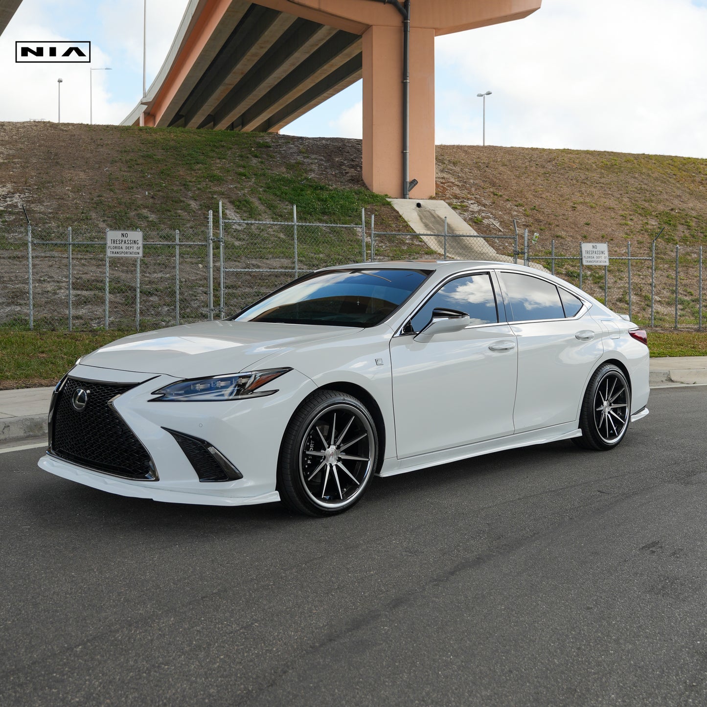 Lexus ES Base Model, F-Sport NIA Front Splitter Lip bodykit 2019-2025 in ABS