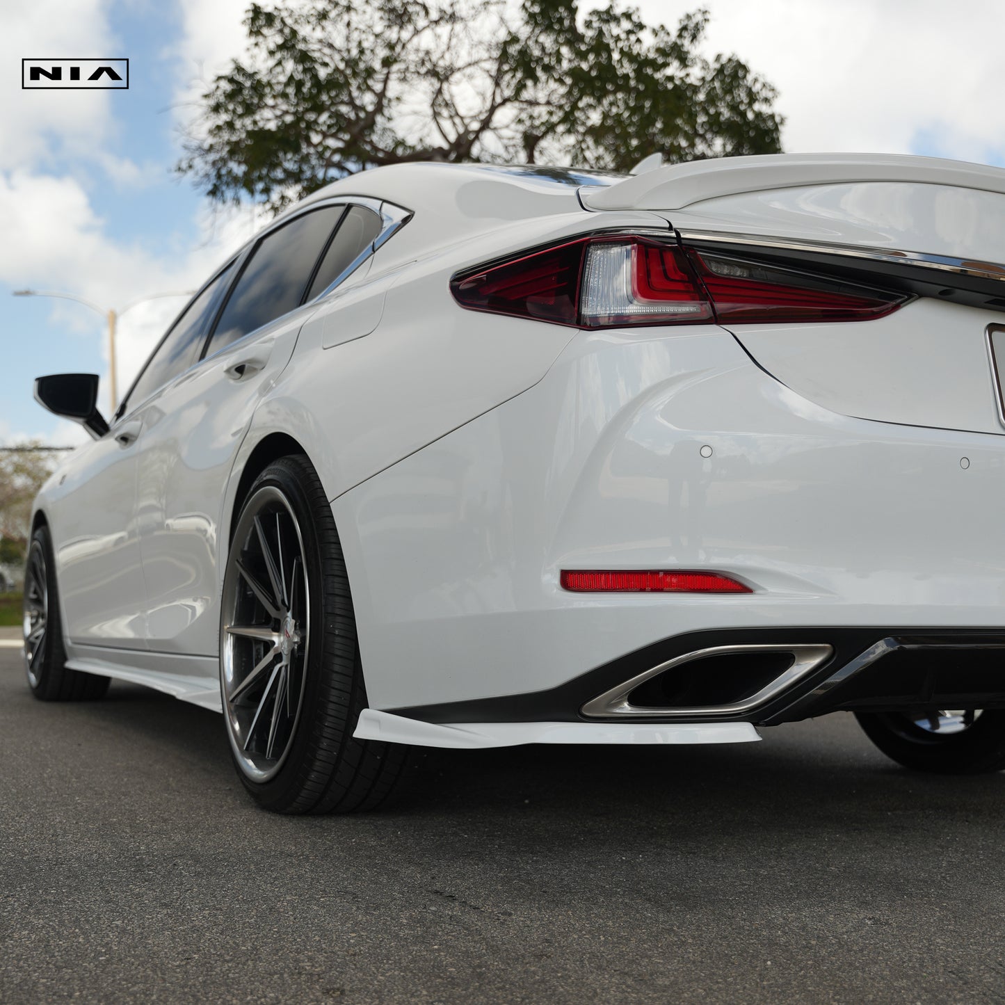 Lexus ES Base Model, F-Sport NIA rear lip spats bodykit 2019-2025 in ABS