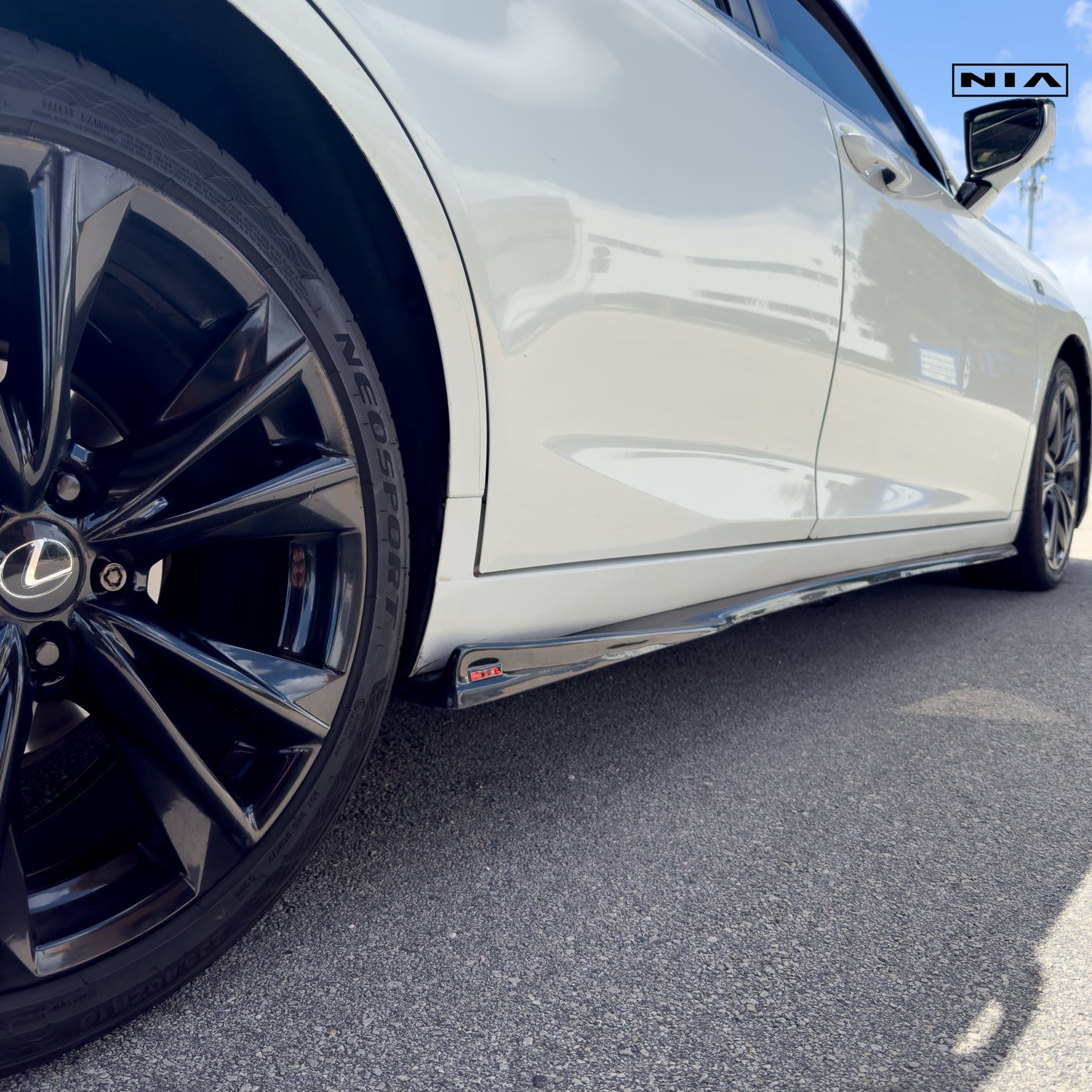 Lexus ES Base Model, F-Sport NIA Side Skirts Lip bodykit 2019-2025 in ABS