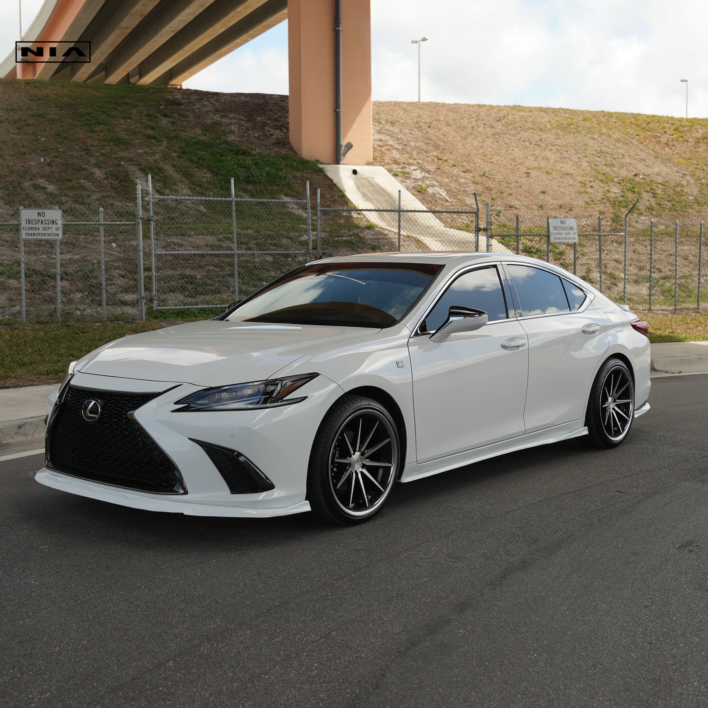 Lexus ES Base Model, F-Sport NIA Side Skirts Lip bodykit 2019-2025 in ABS