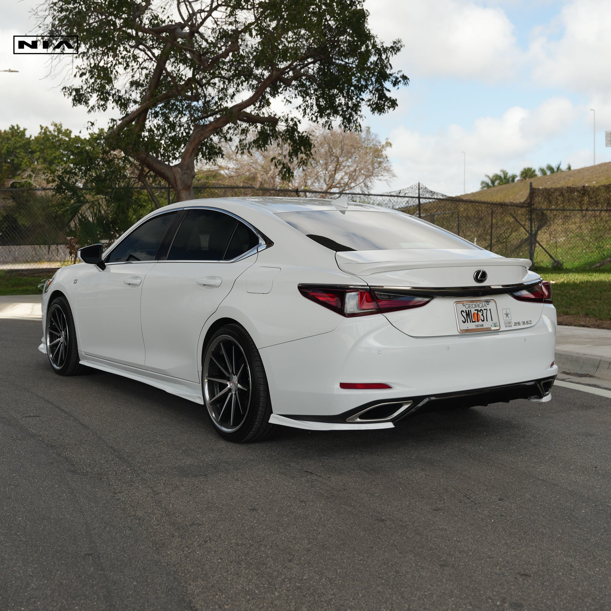 Lexus ES Base Model, F-Sport NIA rear lip spats bodykit 2019-2025