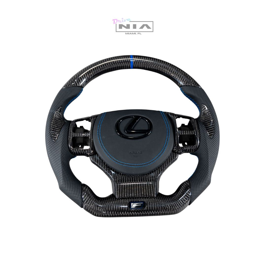 Lexus GS-F 2016-2020 Carbon Fiber Steering Wheel With Inserts