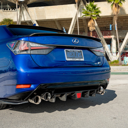 Lexus GS-F NIA Full lip Body Kit 6pcs (Front Splitter, Side Skirt Rockers, Rear apron spats, Diffuser Bumper Extension) 2016-2020  in ABS