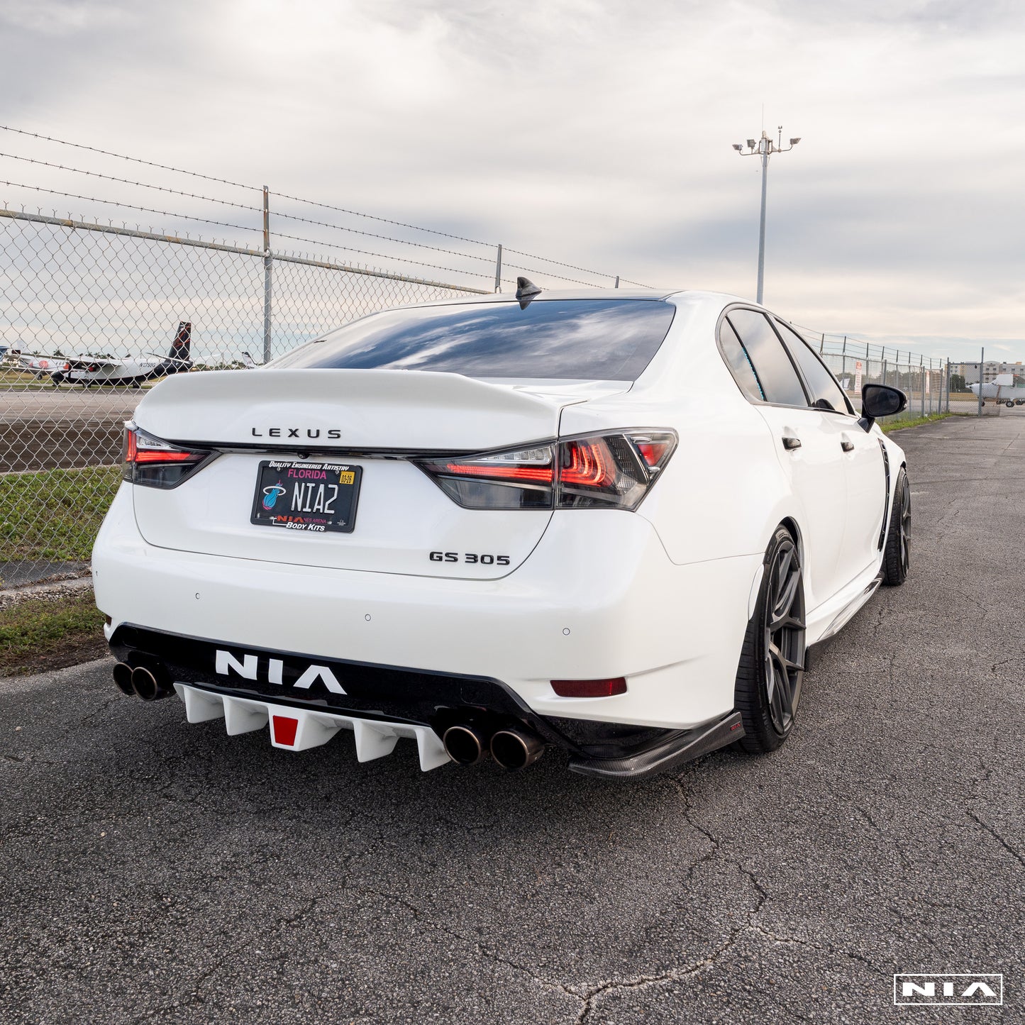 Lexus GS-F 2016-2020 NIA Rear Spats in ABS or Carbon Fiber