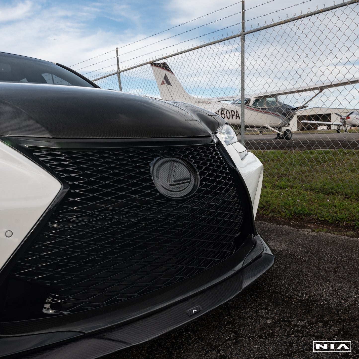 Lexus GS-F NIA Front Splitter Lip 2016-2020 in ABS or Carbon Fiber