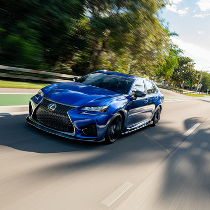 Lexus GS-F NIA Full lip Body Kit 5pcs (Front Splitter, Side Skirt Rockers, Rear apron spats)  2016-2020in ABS or Carbon Fiber