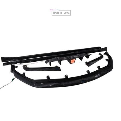 Lexus GS-F NIA Full lip Body Kit 6pcs (Front Splitter, Side Skirt Rockers, Rear apron spats, Diffuser Bumper Extension) 2016-2020  in ABS