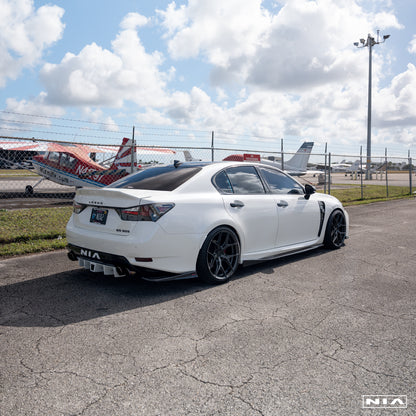 Lexus GS-F  NIA Rear Diffuser Bumper Extension 2016-2020 in ABS or Carbon Fiber