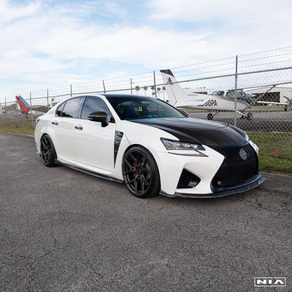 Lexus GS-F NIA Front Splitter Lip 2016-2020 in ABS or Carbon Fiber