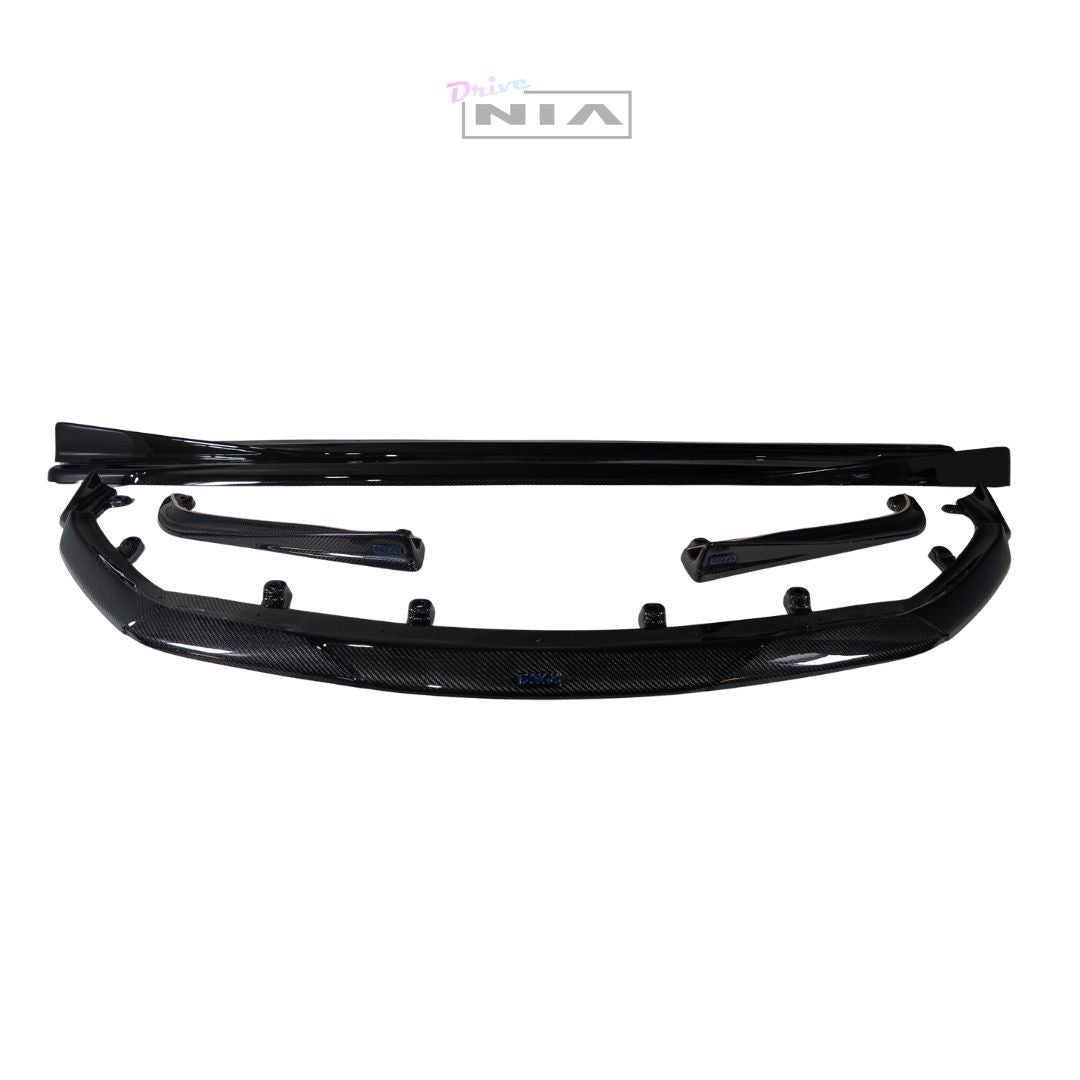 Lexus GS-F NIA Full lip Body Kit 5pcs (Front Splitter, Side Skirt Rockers, Rear apron spats)  2016-2020in ABS or Carbon Fiber