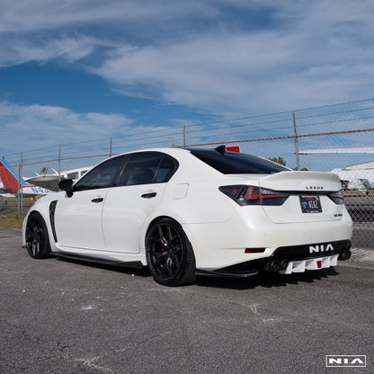 Lexus GS-F  NIA Rear Diffuser Bumper Extension 2016-2020 in ABS or Carbon Fiber