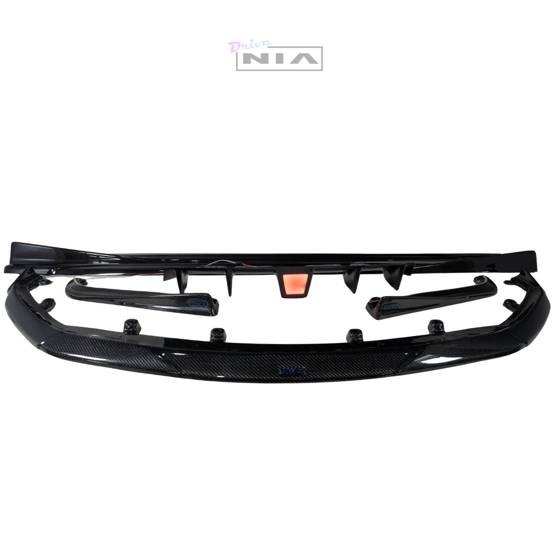 Lexus GS-F NIA Full lip Body Kit 6pcs (Front Splitter, Side Skirt Rockers, Rear apron spats, Diffuser Bumper Extension) 2016-2020  in ABS