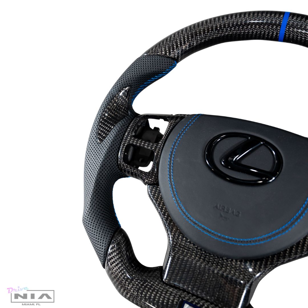 Lexus GS-F 2016-2020 Carbon Fiber Steering Wheel With Inserts