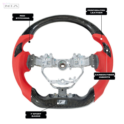 Lexus IS 2014-2016 Carbon Fiber Steering Wheel With Inserts - Clearance #3