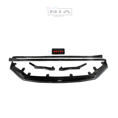 Lexus IS F-Sport NIA full splitter lip bodykit 5pcs (front lip, side skirts, rear apron spats) 2021-2025 in ABS or Carbon Fiber