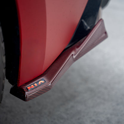 Lexus IS Base Model, F-Sport NIA Rear Lip Spats bodykit  2021-2025 in ABS or Carbon Fiber
