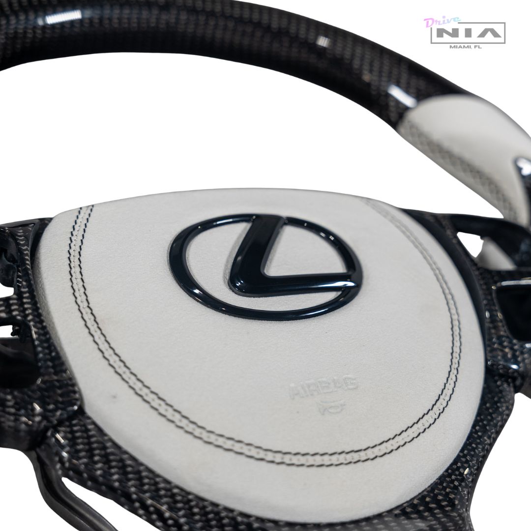 Lexus IS 2021-2025 Carbon Fiber Steering Wheel With Inserts