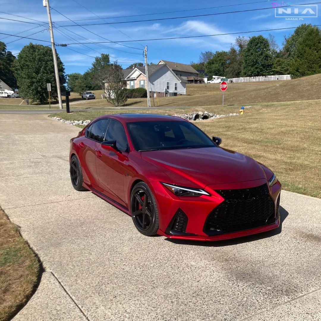 Lexus IS F-Sport NIA front splitter lip bodykit 2021-2025 in ABS or Carbon Fiber