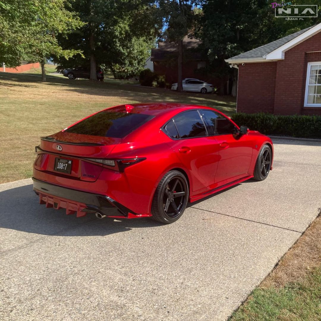 Lexus IS Base Model, F-Sport NIA Rear Lip Spats bodykit  2021-2026 in ABS or Carbon Fiber